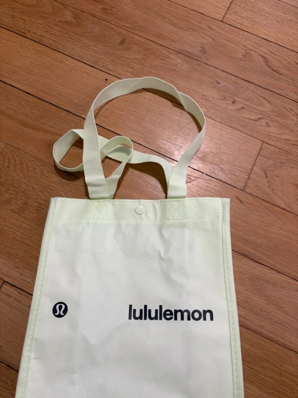 Lululemon Light Yellow Canvas Tote - Picture 2 of 2